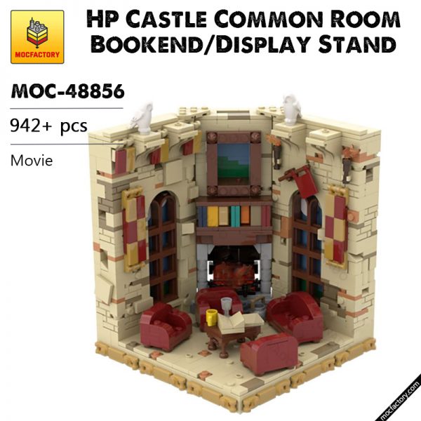 MOC 48856 HP Castle Common Room BookendDisplay Stand Movie by IScreamClone MOC FACTORY - MOULD KING