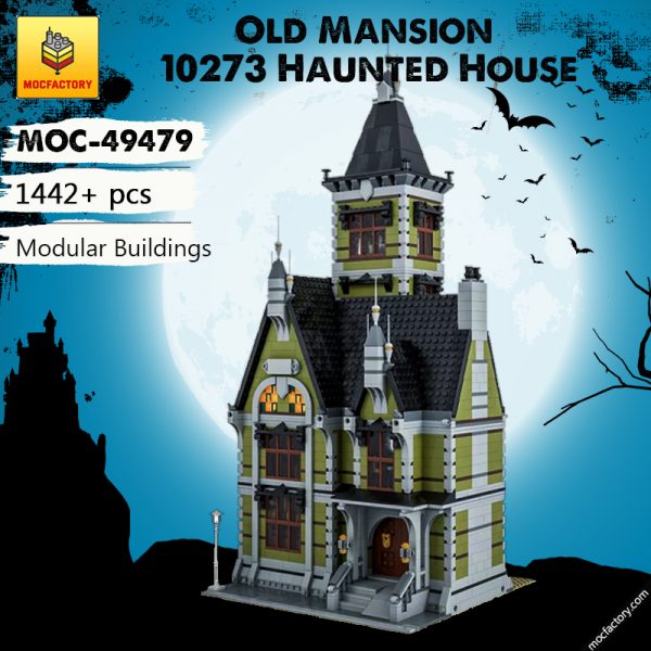 MOC 49479 Old Mansion 10273 Haunted House Modular Modification Modular Buildings by Das Felixle MOC FACTORY - MOULD KING