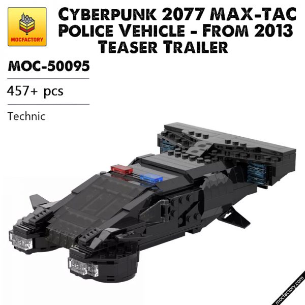 MOC 50095 Cyberpunk 2077 MAX TAC Police Vehicle From 2013 Teaser Trailer Technic by YCBricks MOC FACTORY - MOULD KING