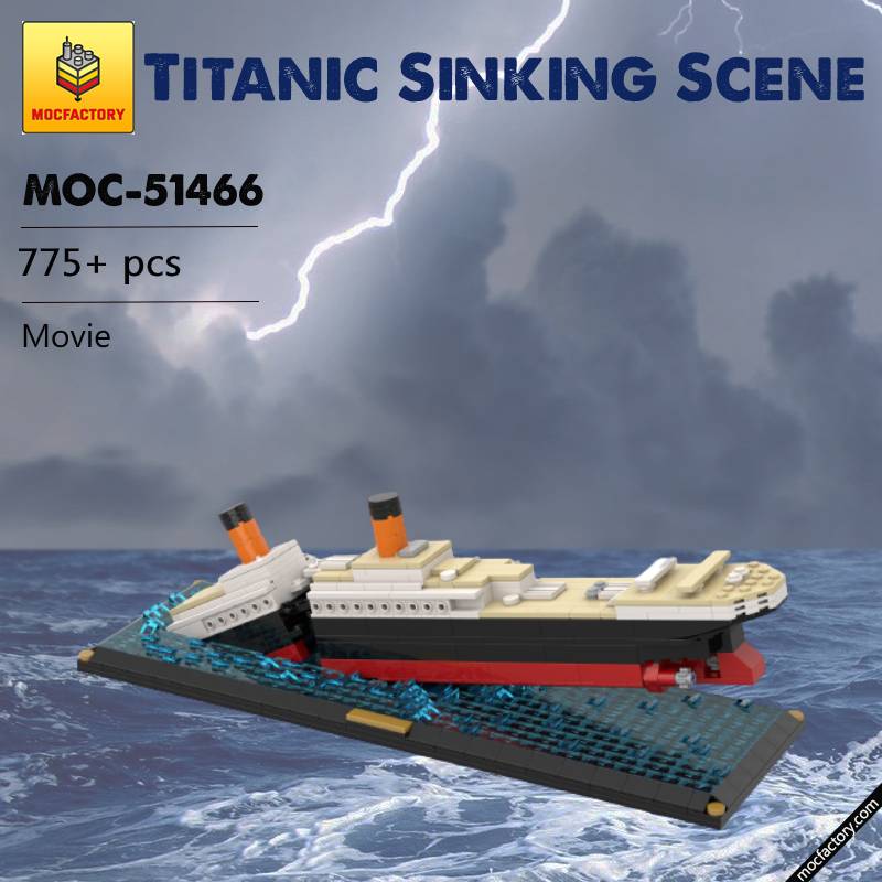 MOC-51466 Titanic Sinking Scene Movie by YCBricks MOC FACTORY | MOULD KING