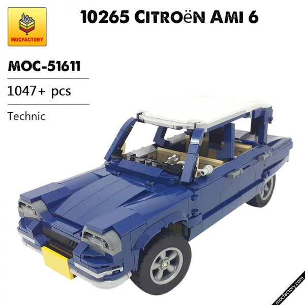 MOC 51611 10265 Citroen Ami 6 Technic by monstermatou MOC FACTORY - MOULD KING