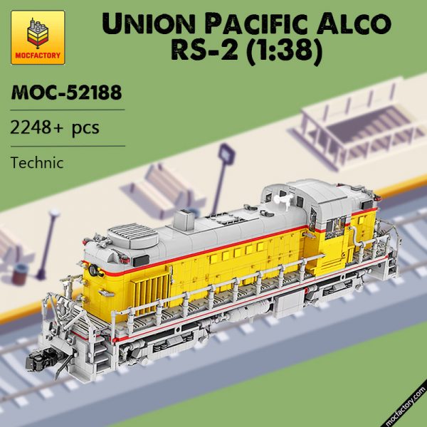 MOC 52188 Union Pacific Alco RS 2 138 Technic by MasterBuilderKTC MOC FACTORY 6 - MOULD KING