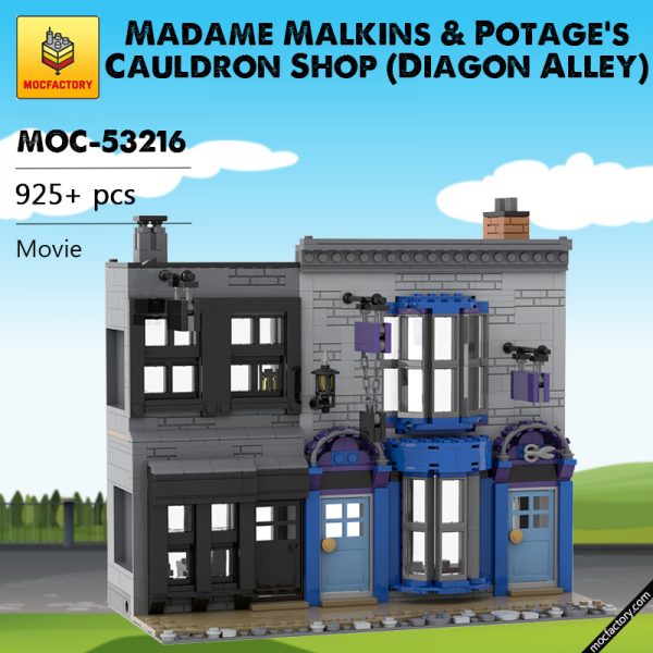 MOC 53216 Madame Malkins Potages Cauldron Shop Diagon Alley Movie by JL.Bricks MOC FACTORY - MOULD KING
