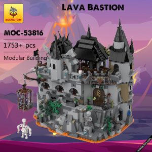 MOC 53816 Lava Bastion Modular Building by mocscout MOC FACTORY - MOULD KING