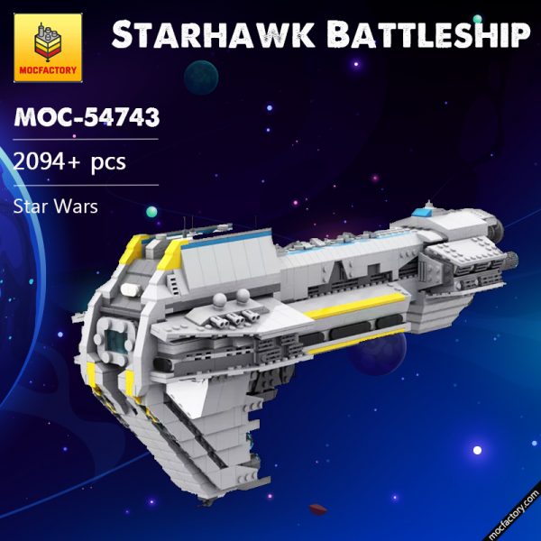 MOC 54743 Starhawk Battleship Star Wars Movie by scoutthetrooper MOC FACTORY - MOULD KING