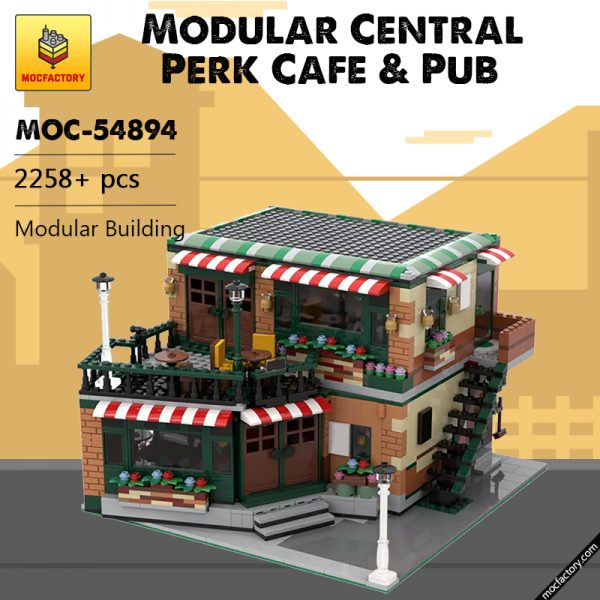 MOC 54894 Modular Central Perk Cafe Pub Modular Building by LegoArtisan MOC FACTORY - MOULD KING