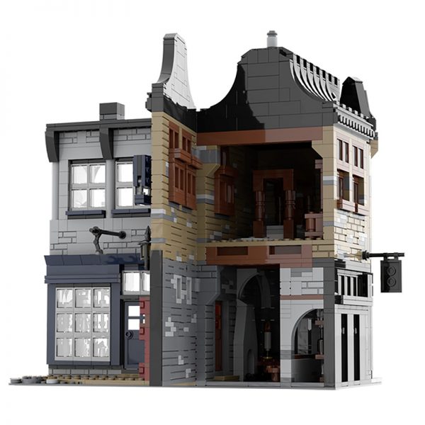 MOC 55035 Leaky Cauldron Wiseacres Wizarding Equipment Diagon Alley Movie by JL 2 - MOULD KING