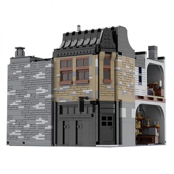 MOC 55035 Leaky Cauldron Wiseacres Wizarding Equipment Diagon Alley Movie by JL 3 - MOULD KING