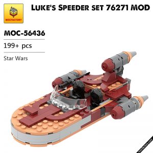 MOC 56436 Lukes Speeder set 76271 MOD Star Wars by ron mcphatty MOC FACTORY - MOULD KING