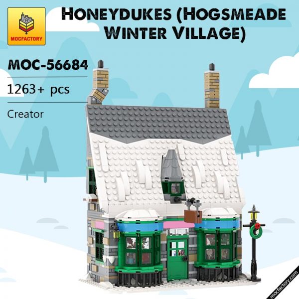 MOC 56684 Honeydukes Hogsmeade Winter Village Creator by benbuildslego MOC FACTORY - MOULD KING
