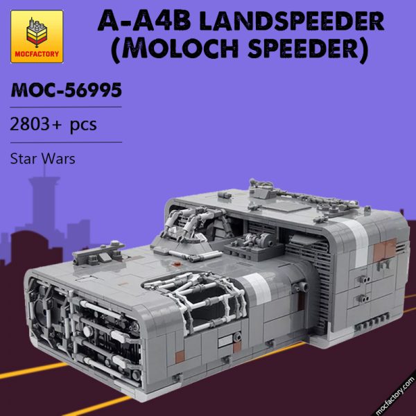 MOC 56995 A A4B landspeeder Moloch speeder Star Wars by barneius MOC FACTORY - MOULD KING