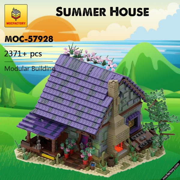 MOC 57928 Summer House Modular Building by povladimir MOC FACTORY - MOULD KING
