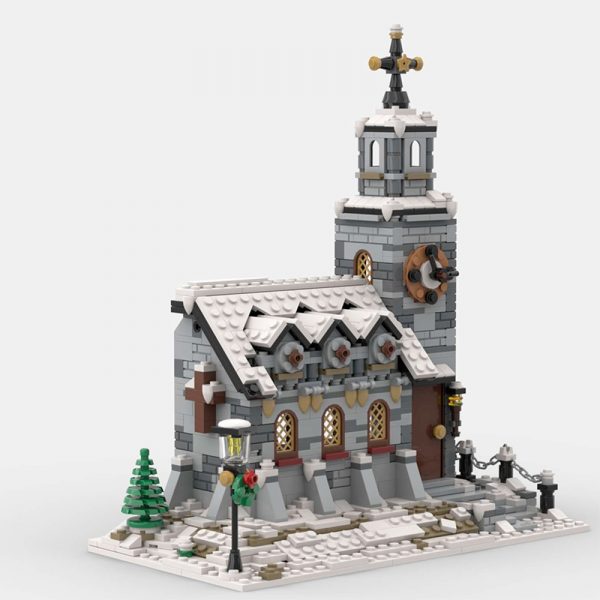 MOC 58208 Little Winter Church Modular Building by Little Thomas MOC FACTORY 3 - MOULD KING