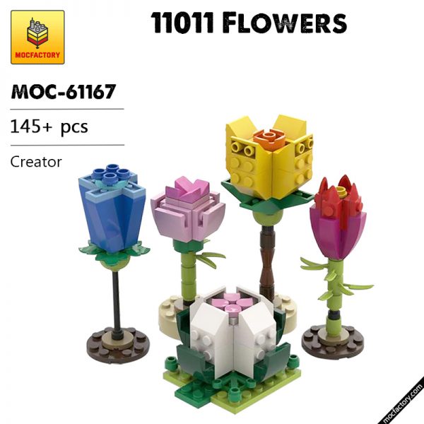 MOC 61167 11011 Flowers Creator by TheLuckyOne MOC FACTORY - MOULD KING