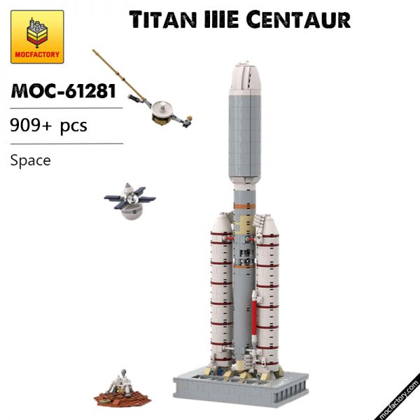 MOC 61281 Titan IIIE Centaur 1110 scale Space by TheBrickFrontier MOC FACTORY - MOULD KING