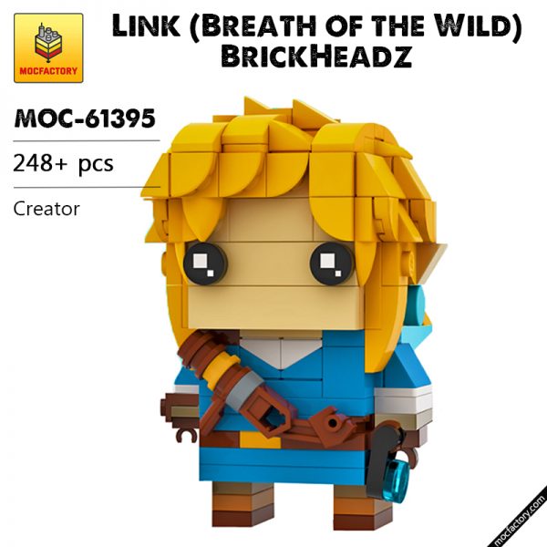 MOC 61395 Link Breath of the Wild BrickHeadz Creator by Stormythos MOC FACTORY - MOULD KING