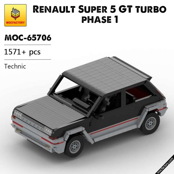 MOC 65706 Renault Super 5 GT turbo phase 1 Technic by tophy legrand MOC FACTORY - MOULD KING