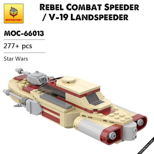 MOC 66013 Rebel Combat Speeder V 19 Landspeeder Star Wars by ThrawnsRevenge MOC FACTORY - MOULD KING