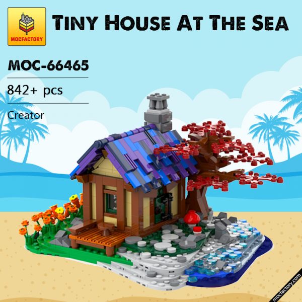 MOC 66465 Tiny House At The Sea Creator by brickgloria MOC FACTORY 1 - MOULD KING