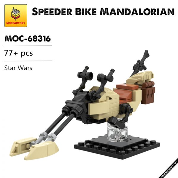 MOC 68316 Speeder Bike Mandalorian Star Wars by Headsbrick MOC FACTORY - MOULD KING