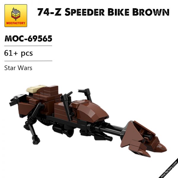 MOC 69565 74 Z Speeder Bike Brown Star Wars by JohndieRocks MOC FACTORY - MOULD KING