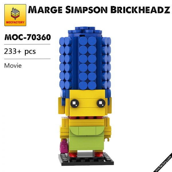 MOC 70360 Marge Simpson Brickheadz Movie by custominstructions MOC FACTORY - MOULD KING