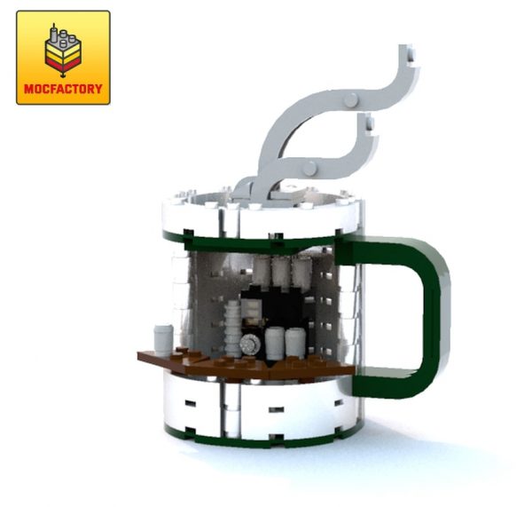 MOC 7416 Coffee Mug Stand by Miro MOC FACTORY 1 - MOULD KING