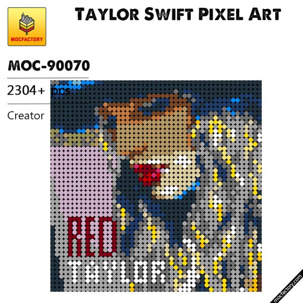 MOC 90070 Taylor Swift Pixel Art Creator MOC FACTORY - MOULD KING