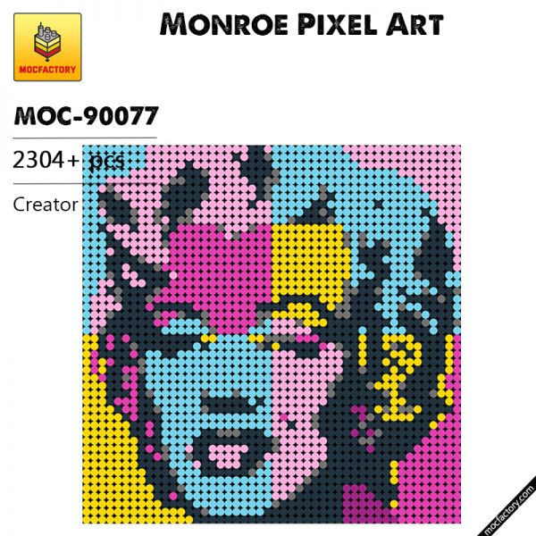 MOC 90077 Monroe Pixel Art Creator MOC FACTORY - MOULD KING
