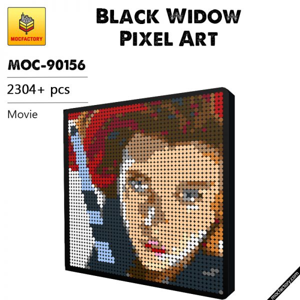 MOC 90156 Black Widow Pixel Art Movie MOC FACTORY - MOULD KING