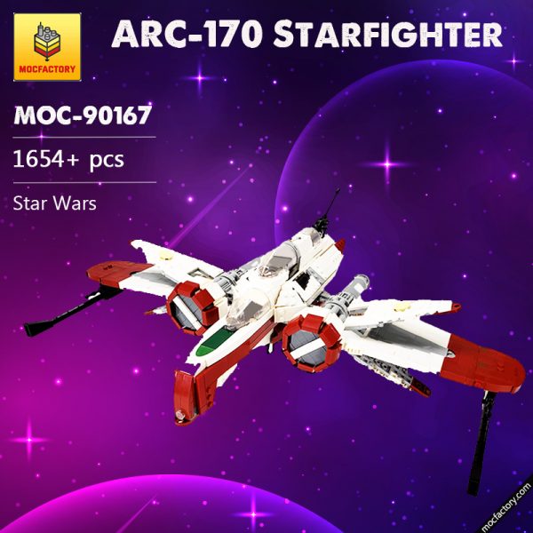MOC 90167 ARC 170 Starfighter Star Wars MOC FACTORY - MOULD KING