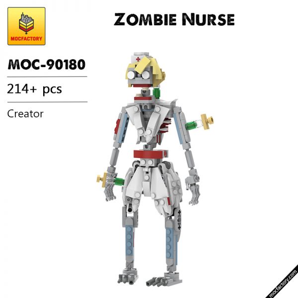 MOC 90180 Zombie Nurse Creator MOC FACTORY - MOULD KING