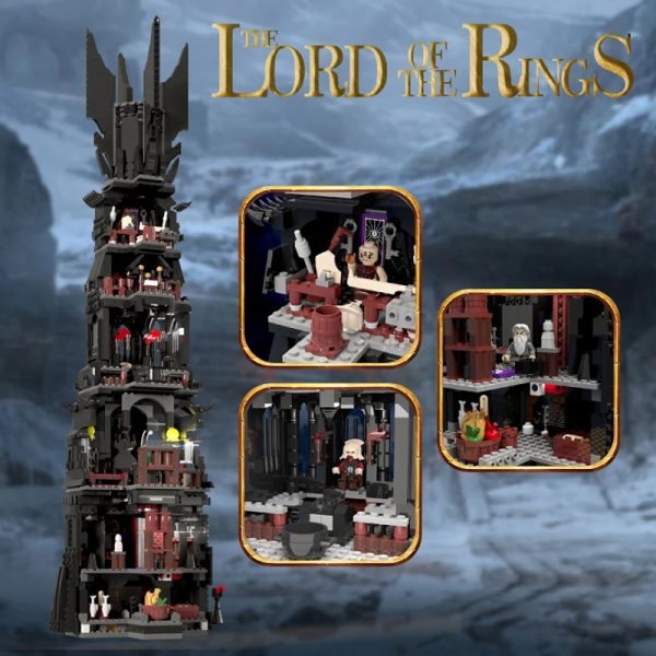 MOC FACTORY 112501 The Lord of the Rings Oshankhtar Tower of Orthanc MOC 33442 v6 - MOULD KING