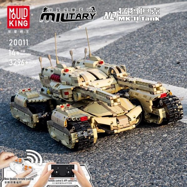 Mould King 20011 RC Red Alert Mammoth Tank with 3296 pieces 1 - MOULD KING