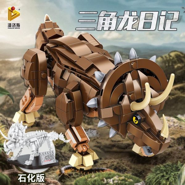 PANLOS 612007 Triceratops with 795 pieces 1 - MOULD KING