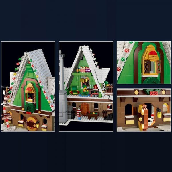 QIZHILE 90012 Christmas House with 1452 pieces 2 - MOULD KING