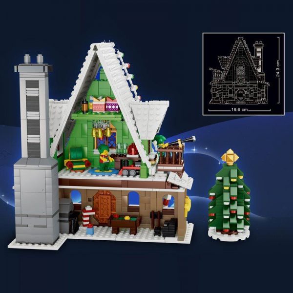 QIZHILE 90012 Christmas House with 1452 pieces 3 - MOULD KING