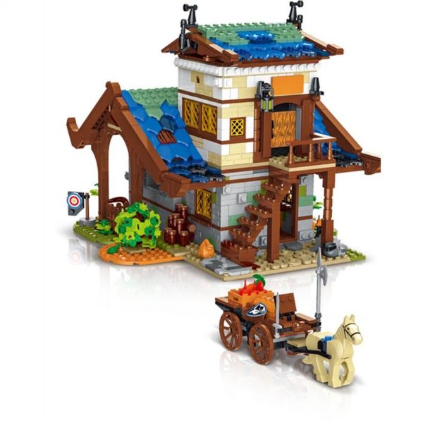 URGE 50102 Medievaltown Barn with 1724 pieces 9 - MOULD KING