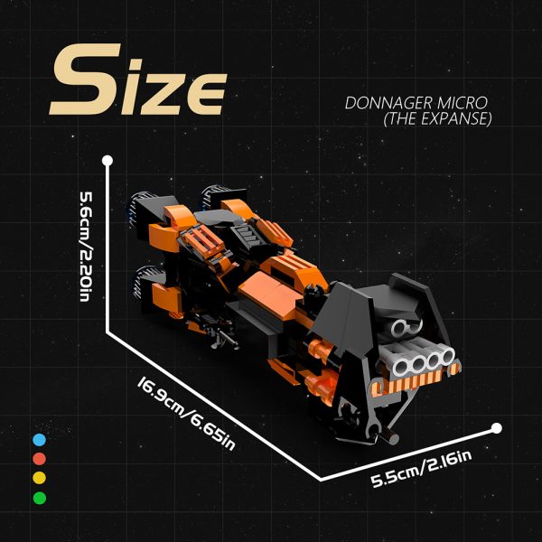 MOC-60415 MCRN Donnager Micro (The Expanse) with 170 pieces