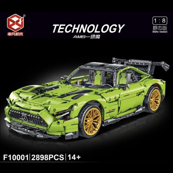FEI FAN F10001 18 Benz Green AMG with 2898 pieces 1 - MOULD KING