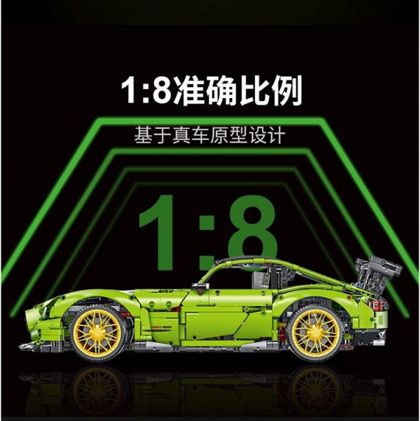 FEI FAN F10001 18 Benz Green AMG with 2898 pieces 10 - MOULD KING