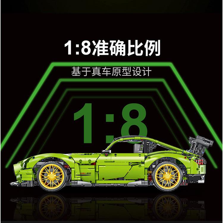 FEI FAN F10001 1:8 Benz Green AMG with 2898 pieces