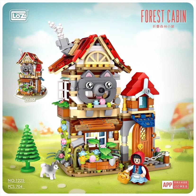 LOZ 1225 Forest Cabin with 704 pieces