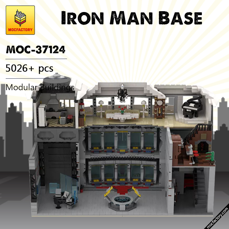 MOC-37124 Iron Man Base with 5026 pieces