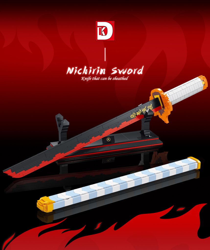 DK 1503 Demon Slayer: Kimetsu no Yaiba Nichirin Sword with 790 pieces