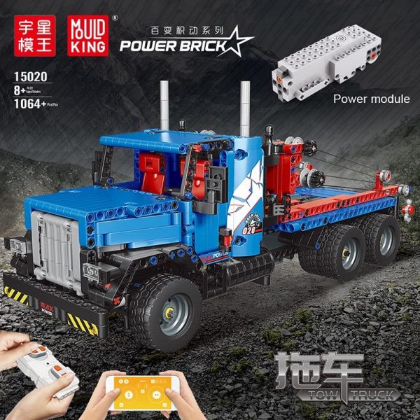 Mould King 15020 RC Tow Truck with 1064 pieces 1 - MOULD KING