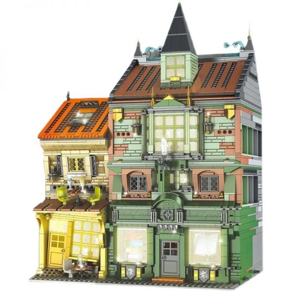 Mould King 16040 The Book Store with Lights with 3468 pieces 2 - MOULD KING