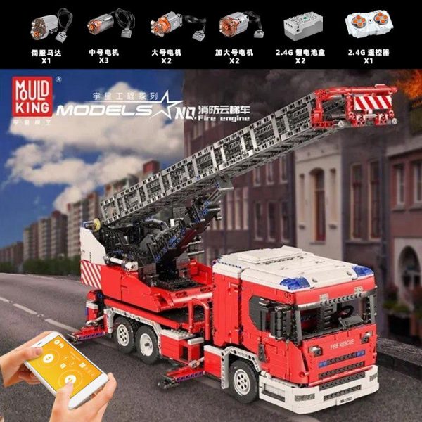 Mould King 17022 RC Fire Engine with 4886 pieces 1 - MOULD KING