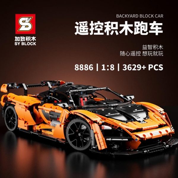 SY 8886 McLaren Senna with 3629 pieces 1 - MOULD KING
