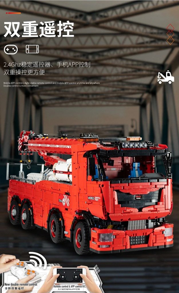 Mould King 19008 RC Tow Truck with 10966 pieces